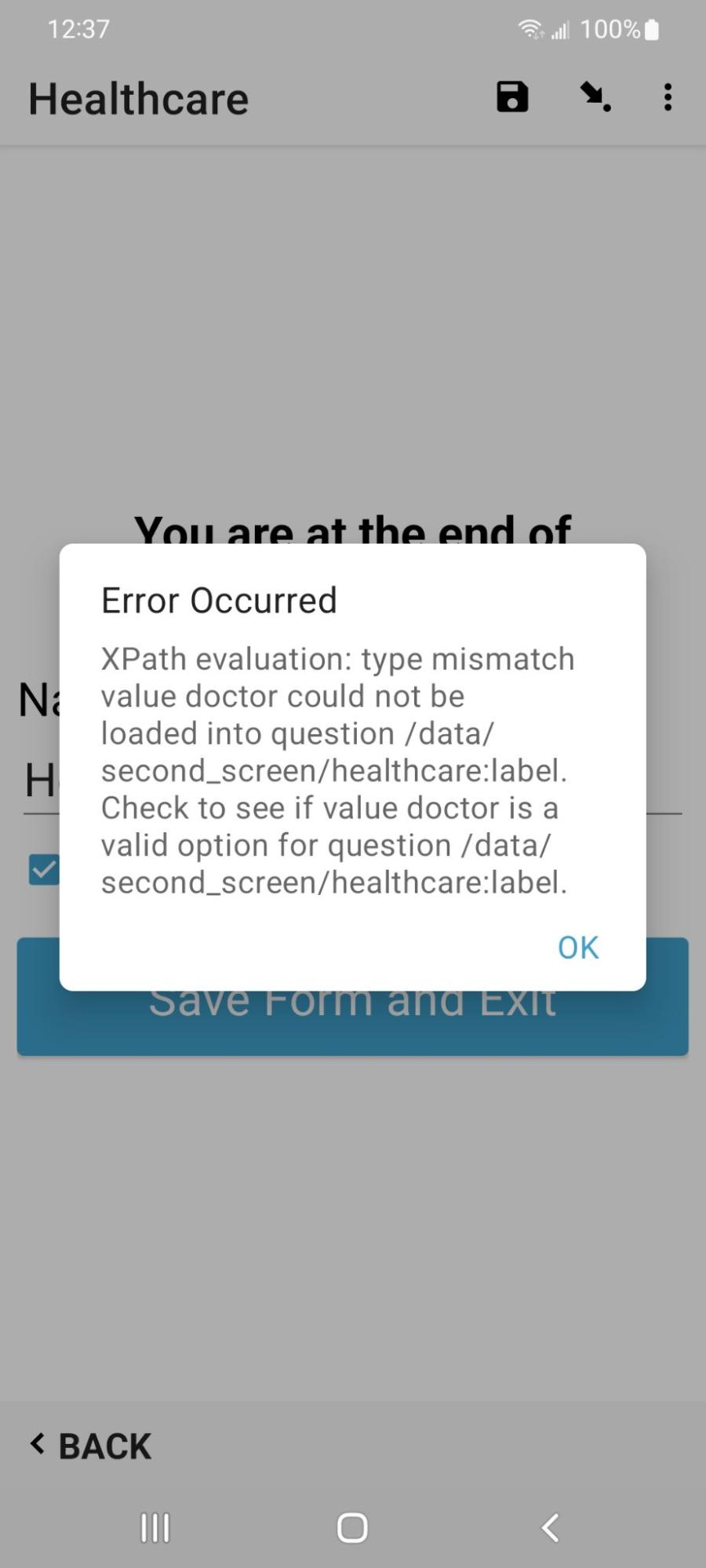 XPath Error